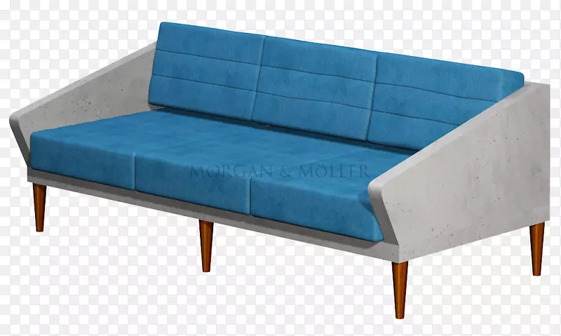 沙发床混凝土沙发玻璃桌