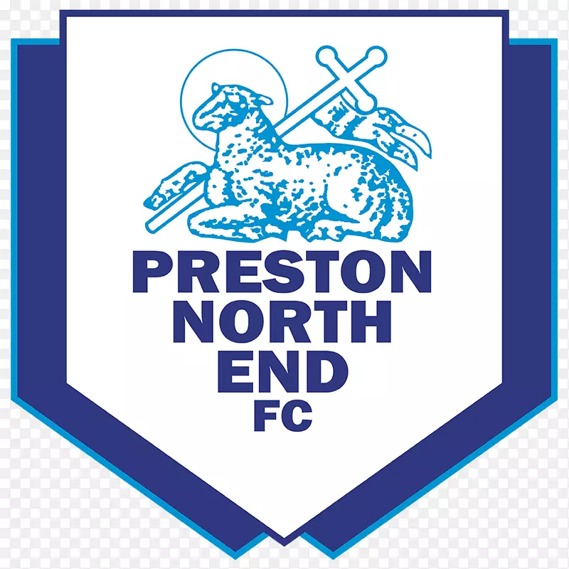 普雷斯顿北端F.C.徽标EFL锦标赛深谷足球-足球
