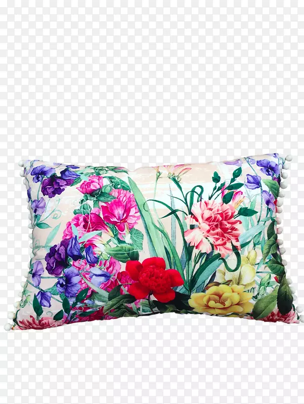 园丁年康乃馨枕头垫花设计-枕头
