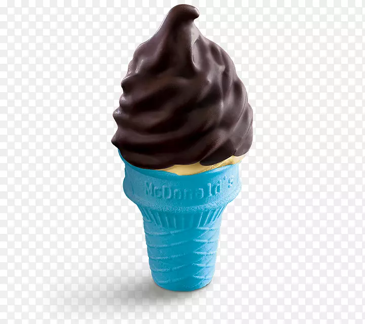 冰淇淋圆锥形圣代麦当劳香草冰淇淋筒-冰淇淋
