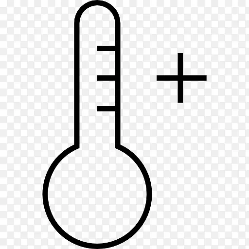 计算机图标温度计温度符号