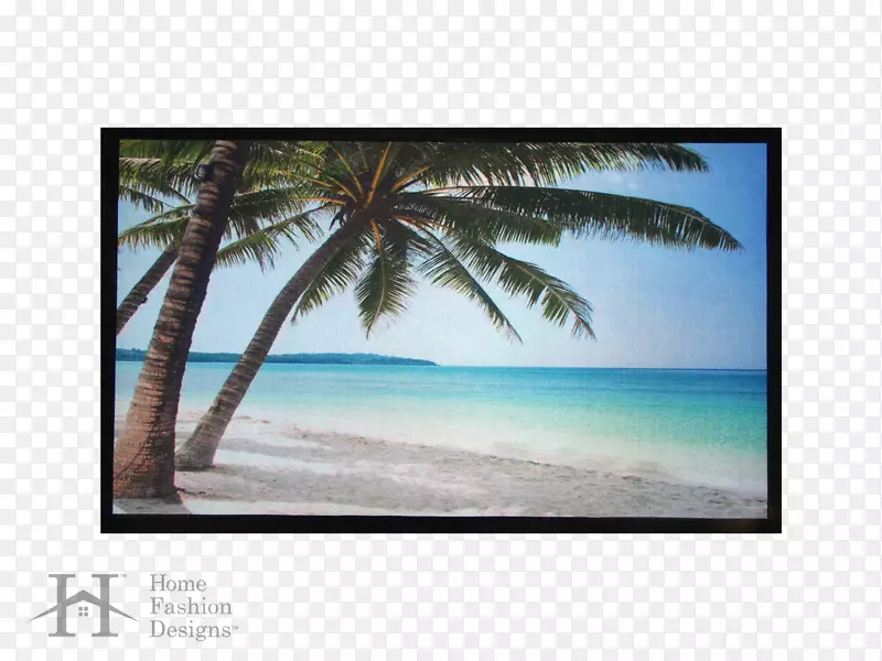 席槟榔科海岸海滩画框-海滩