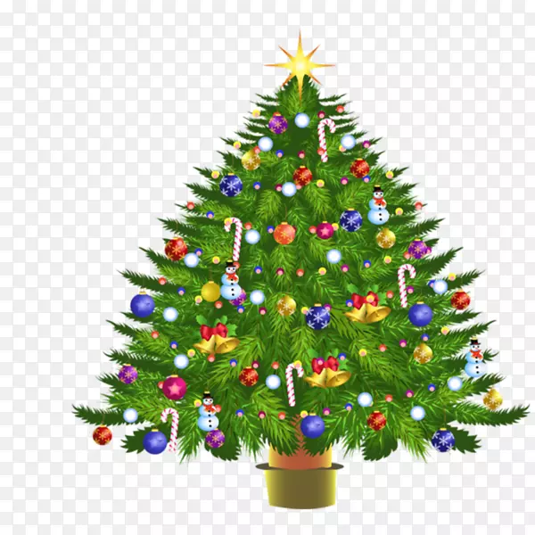 圣诞树，圣诞装饰，新年-圣诞树