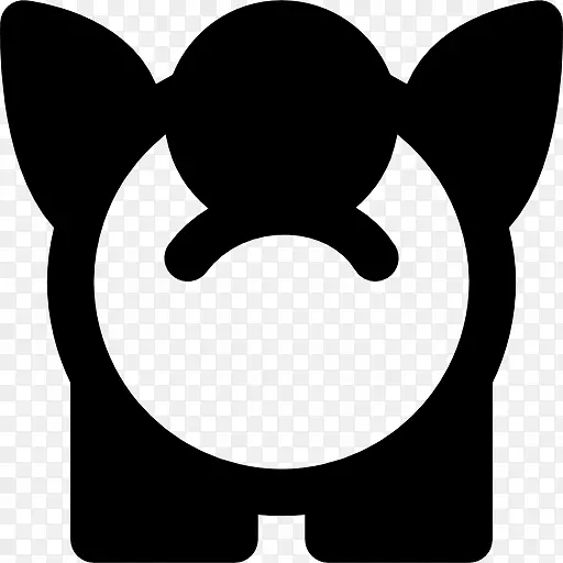 鼻子黑色m剪贴画-小猪银行图标透明