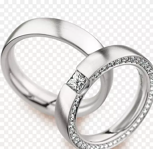 结婚戒指银珠宝结婚戒指