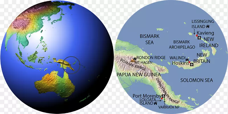 俾斯麦群岛新英国所罗门海新几内亚港莫尔斯比