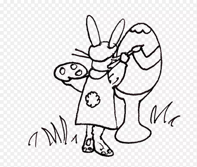 绘画艺术/m/02 csf剪贴画-可爱的兔子