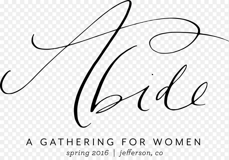 书法标志剪贴画-妇女聚会