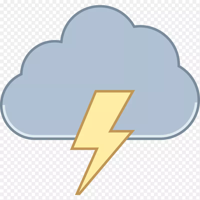 雷雨电脑图标气象学剪辑艺术风暴