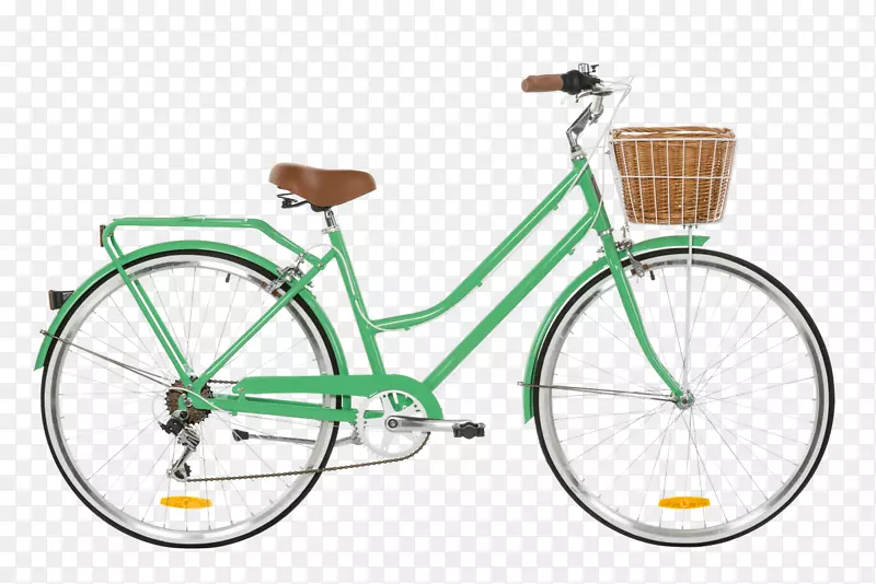 城市自行车复古风格跨越式车架复古自行车