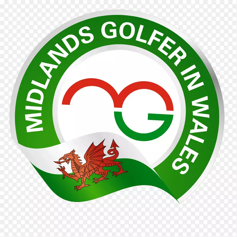 北威尔士商标绿色字体-高尔夫