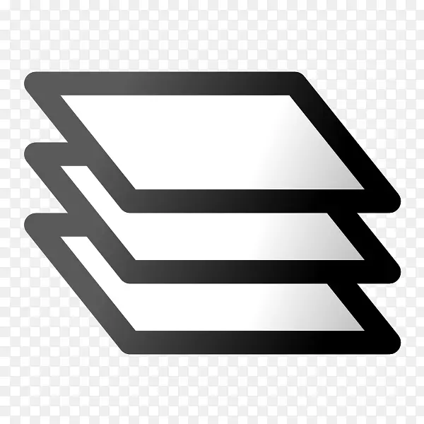 计算机图标Inkscape层剪贴画符号