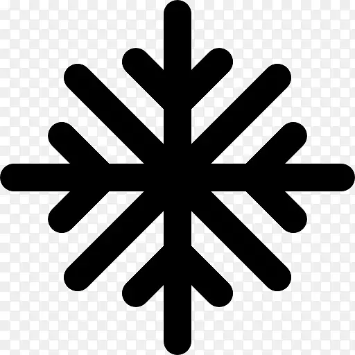 雪花表情符号冷电脑图标雪花
