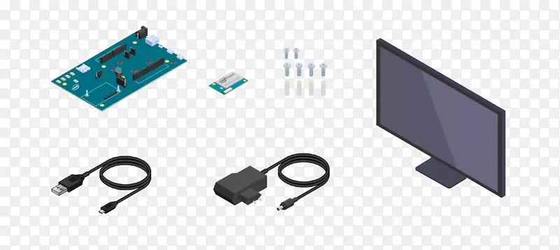 电缆线微软天蓝色电子物联网Arduino-iot
