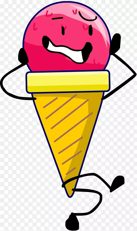 冰淇淋锥香草冰淇淋食物微笑-冰淇淋