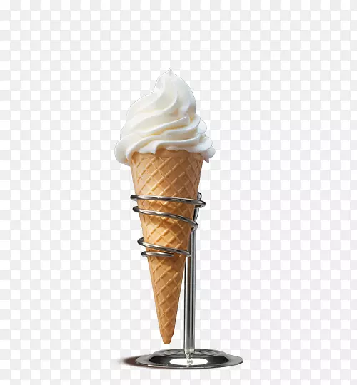 巧克力冰淇淋圆锥形圣代汉堡-冰淇淋