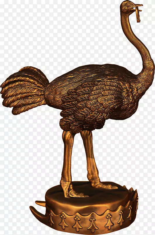 青铜雕塑喙-非洲版画