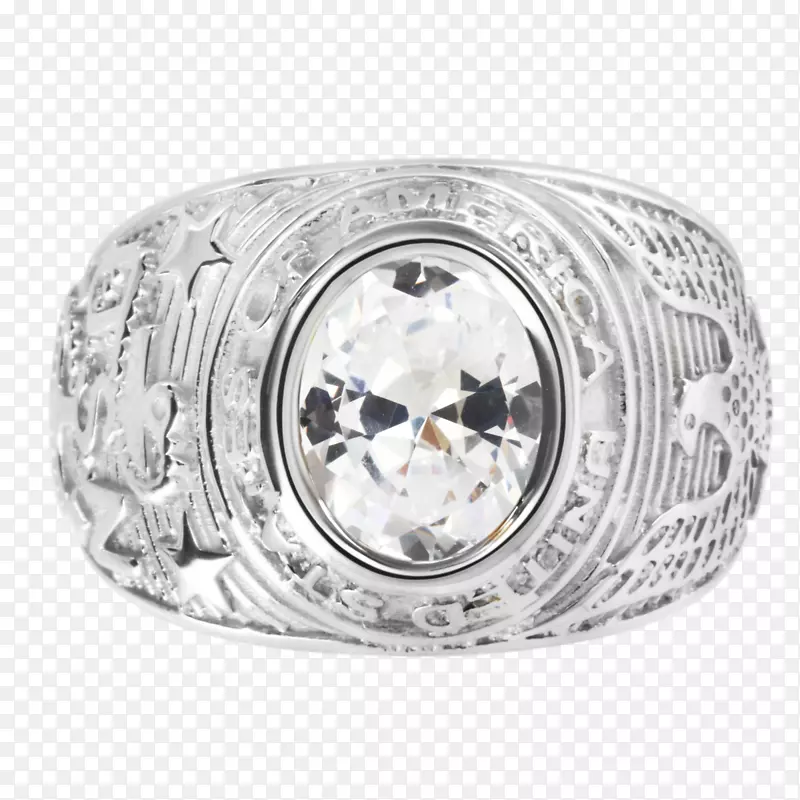 结婚戒指银雪瓦里埃钻石戒指