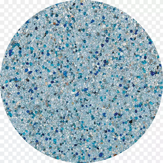 蓝色水晶石色白岩