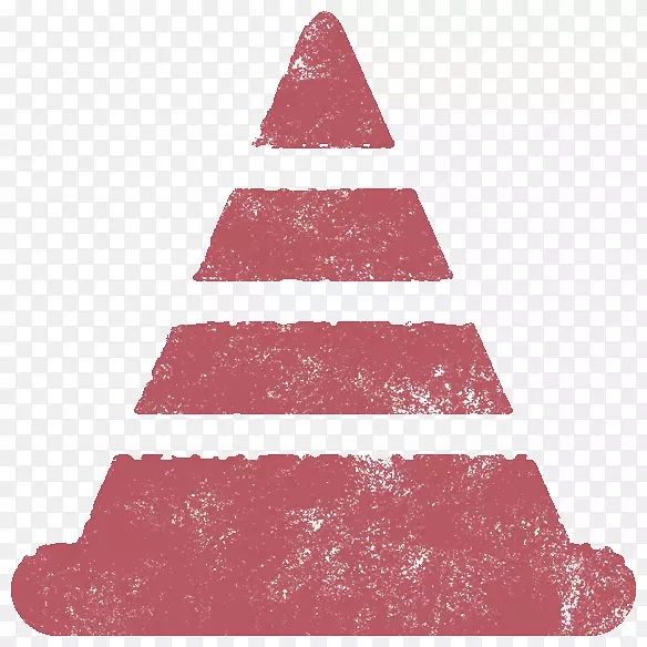 圣诞树装饰三角形粉红色m-圣诞树