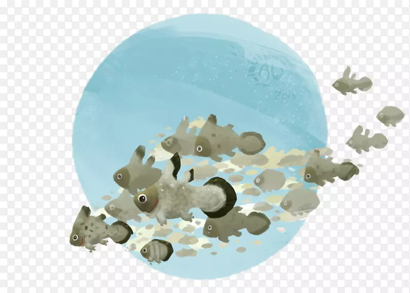 生物绿松石-九条鱼