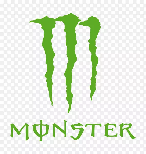 怪物能源标志标签品牌字体-标志怪物