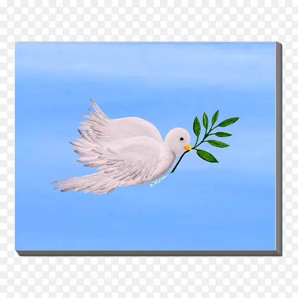 画布海鸥艺术鸟天鹅-帆布材料