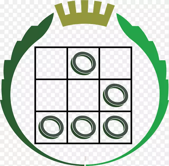 马德里康普鲁登斯大学(Universidad Complutende马德里)圈品牌绿色剪贴画圈