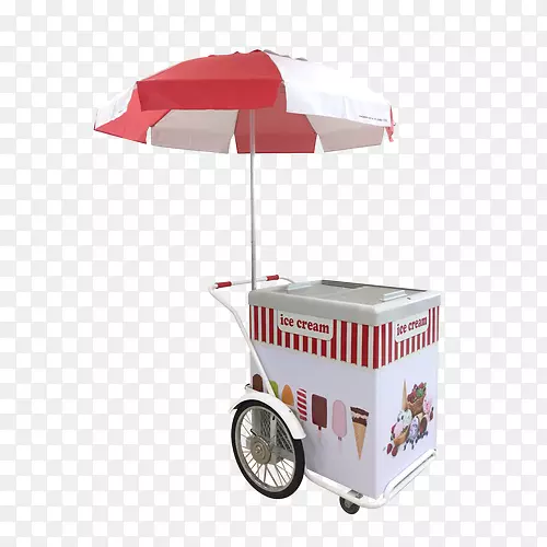 冰淇淋车，食品车，热狗-冰淇淋