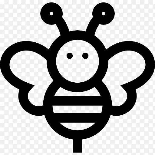 蜜蜂电脑图标昆虫动物剪贴画-蜜蜂图标