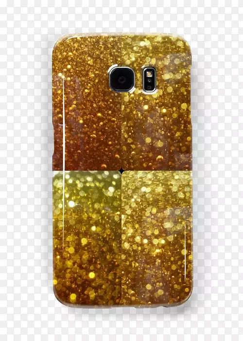 长方形手机配件手机iPhone-黄金气泡