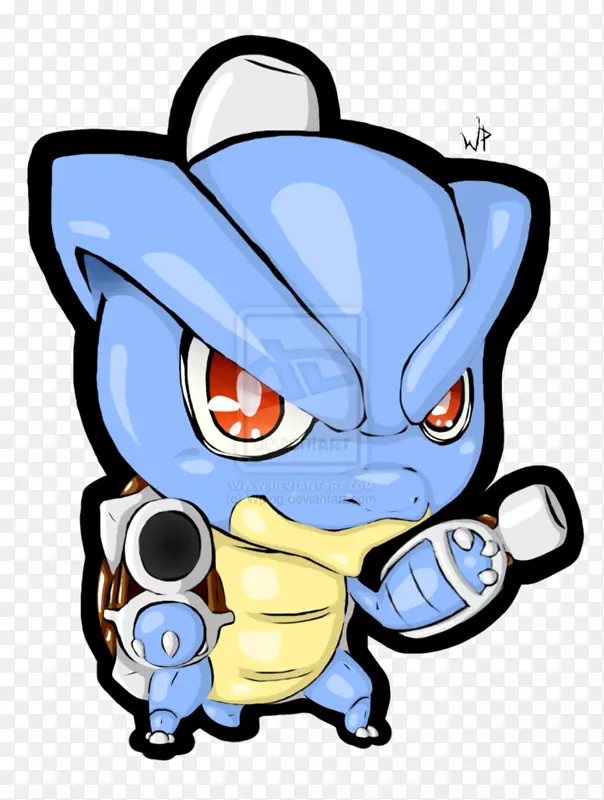 Blastoise Pokémon x和y Scurtle艺术-Blastoise