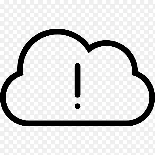 计算机图标云计算雨水符号-云