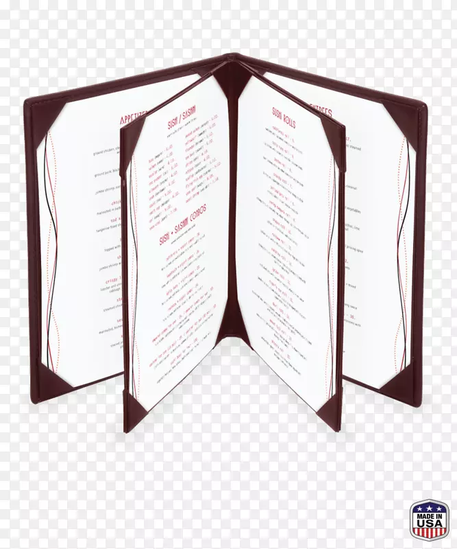 纸制直升机餐厅菜单酒店-菜单