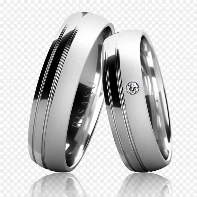 结婚戒指比萨库金戒指