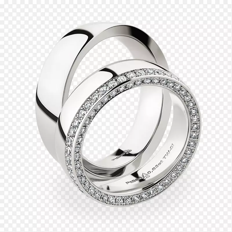 结婚戒指银亮钻石戒指