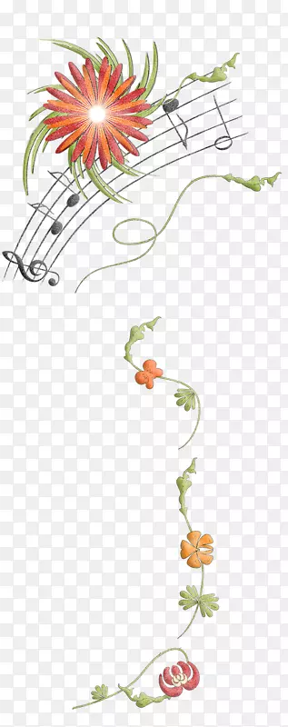 花卉设计音乐音符设计