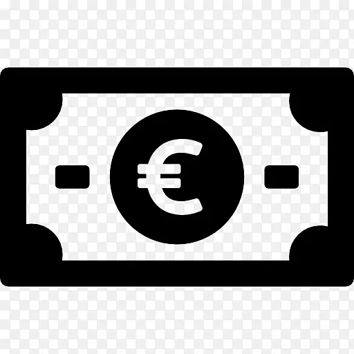 电脑图标欧元钞票-欧元