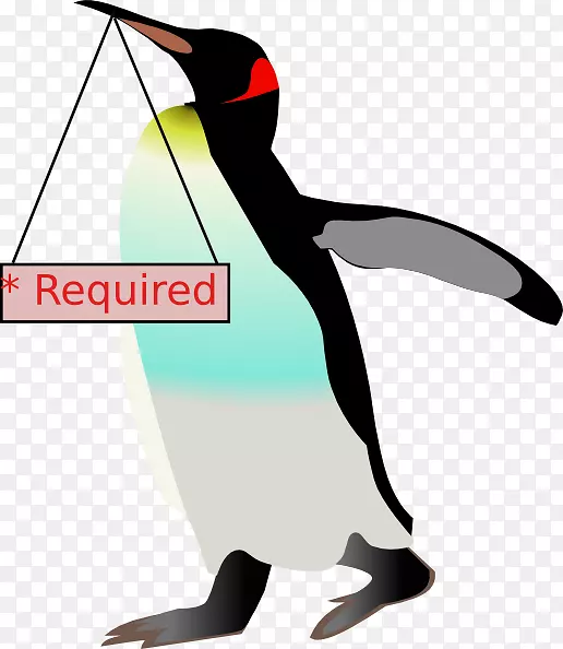 南极帝企鹅鸟剪贴画-企鹅