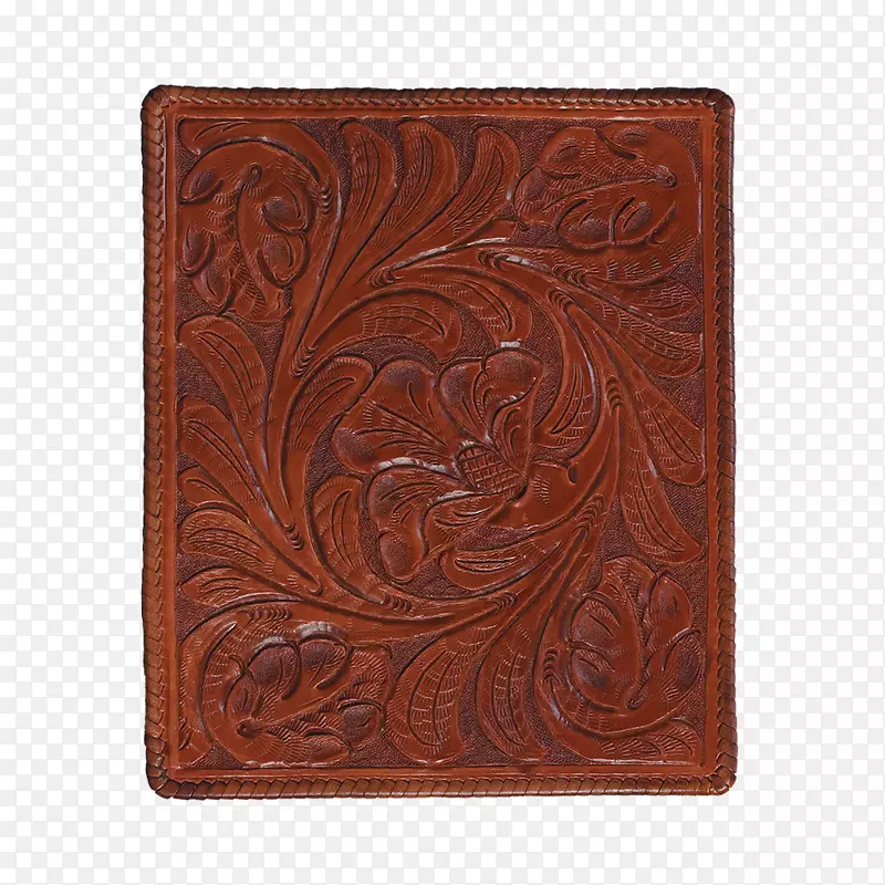 皮夹维贾亚瓦达木材染色皮革长方形-钱包