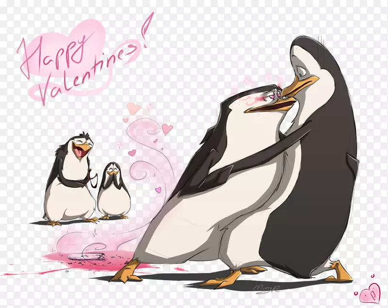 企鹅马达加斯加扇子艺术DeviantArt-企鹅