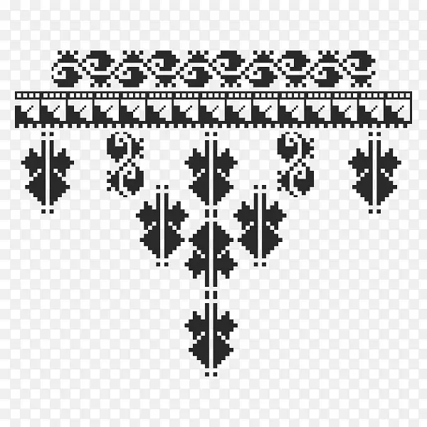 罗马尼亚十字绣刺绣图案-传统图案