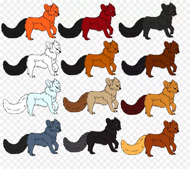 狗狮猫野生动物剪贴画-狗