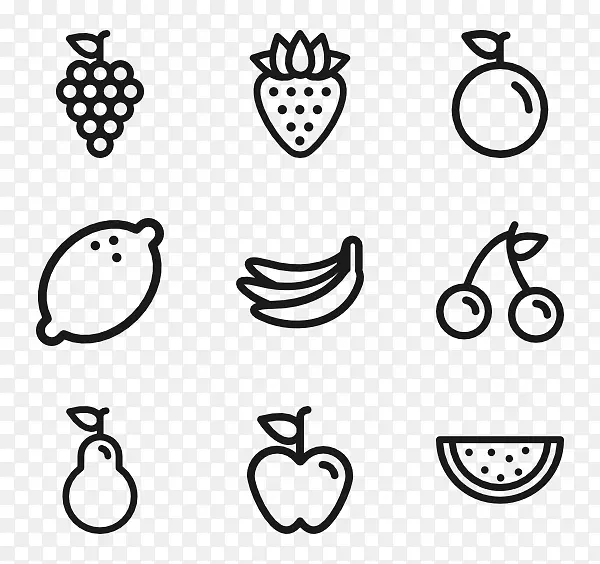 水果电脑图标免费剪贴画-蔬菜