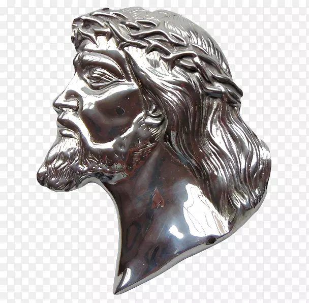 神性青铜雕塑面银质心