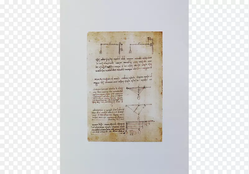 Codex Arundel手稿绘画大英图书馆-Leonardo DaVinci