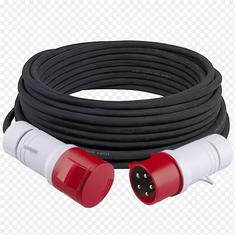同轴电缆安培三相电力交流电源插头和插座