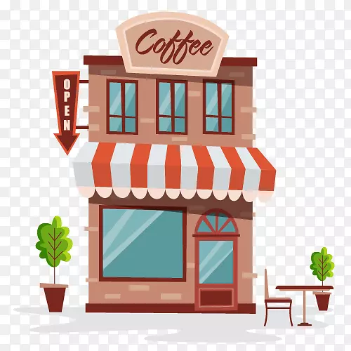 咖啡厅，面包店，快餐店，销售点-咖啡