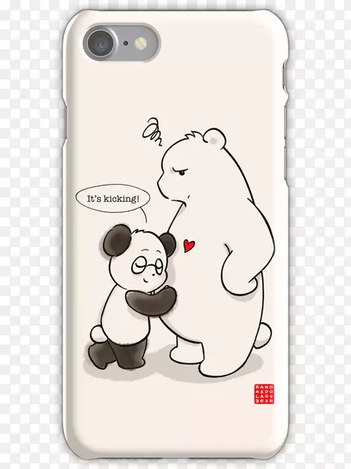 大熊猫熊画iPhone-熊