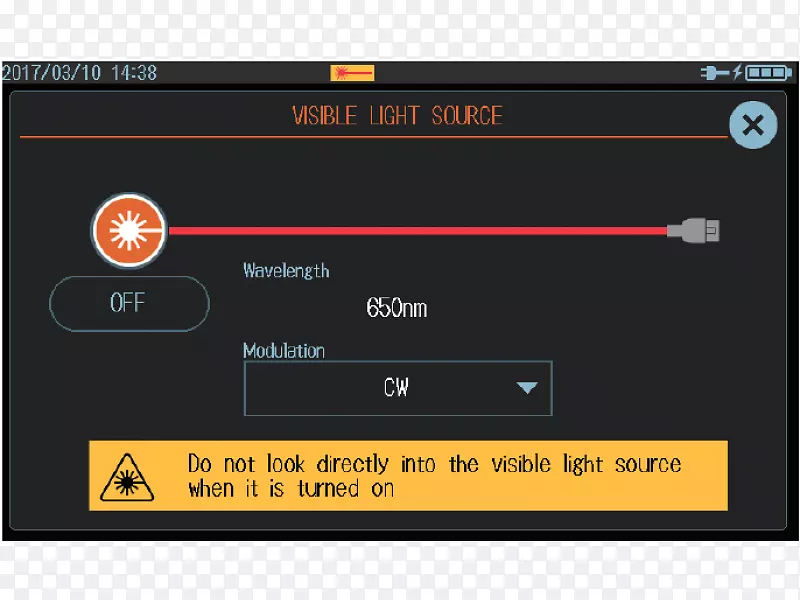 光学时域反射计光用户界面光